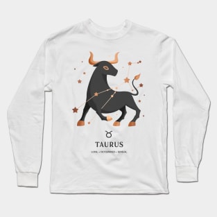 Taurus Constellation Zodiac Series Long Sleeve T-Shirt